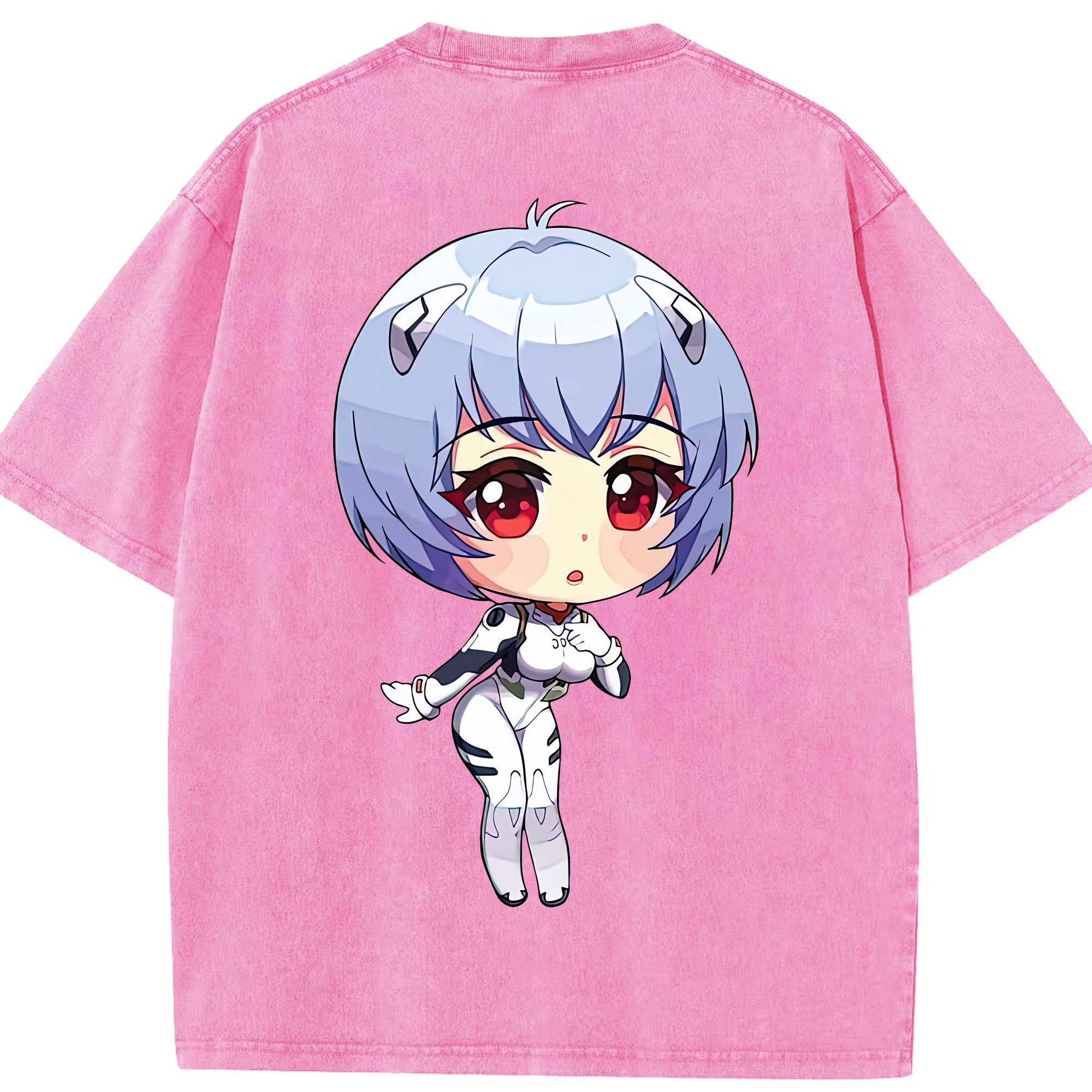（画像用） EVA 新世紀エヴァンゲリオン 綿100% ヴィンテージ風 半袖Tシャツ（背面プリント）